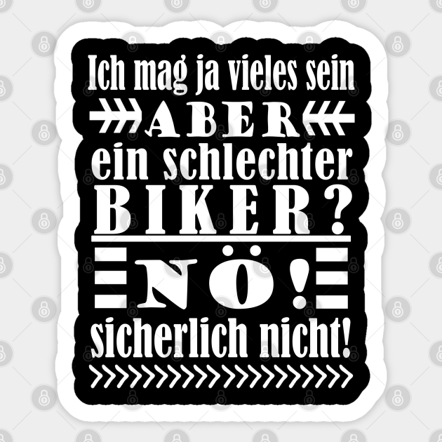 Biken Mountainbike Downhill Spruch Mountainbike Sticker TeePublic